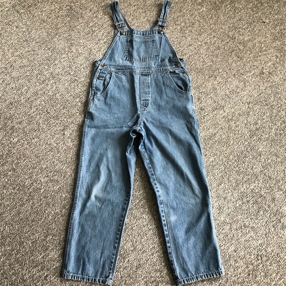 L.L. Bean Blue Denim Overalls - Picture 2 of 5